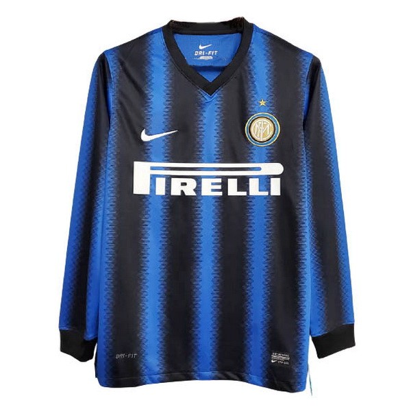 Camiseta Inter Milan Primera Equipación ML Retro 2010 2011 Azul
